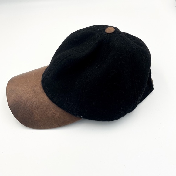 Crowncap Adjustable Ballcap with Leather Visor - Picture 4 of 8